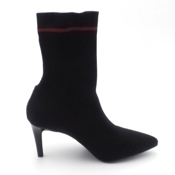 Vince Camuto Pull On Sock Boots Roreeta Black Wine - Medium - Picture 1 of 5